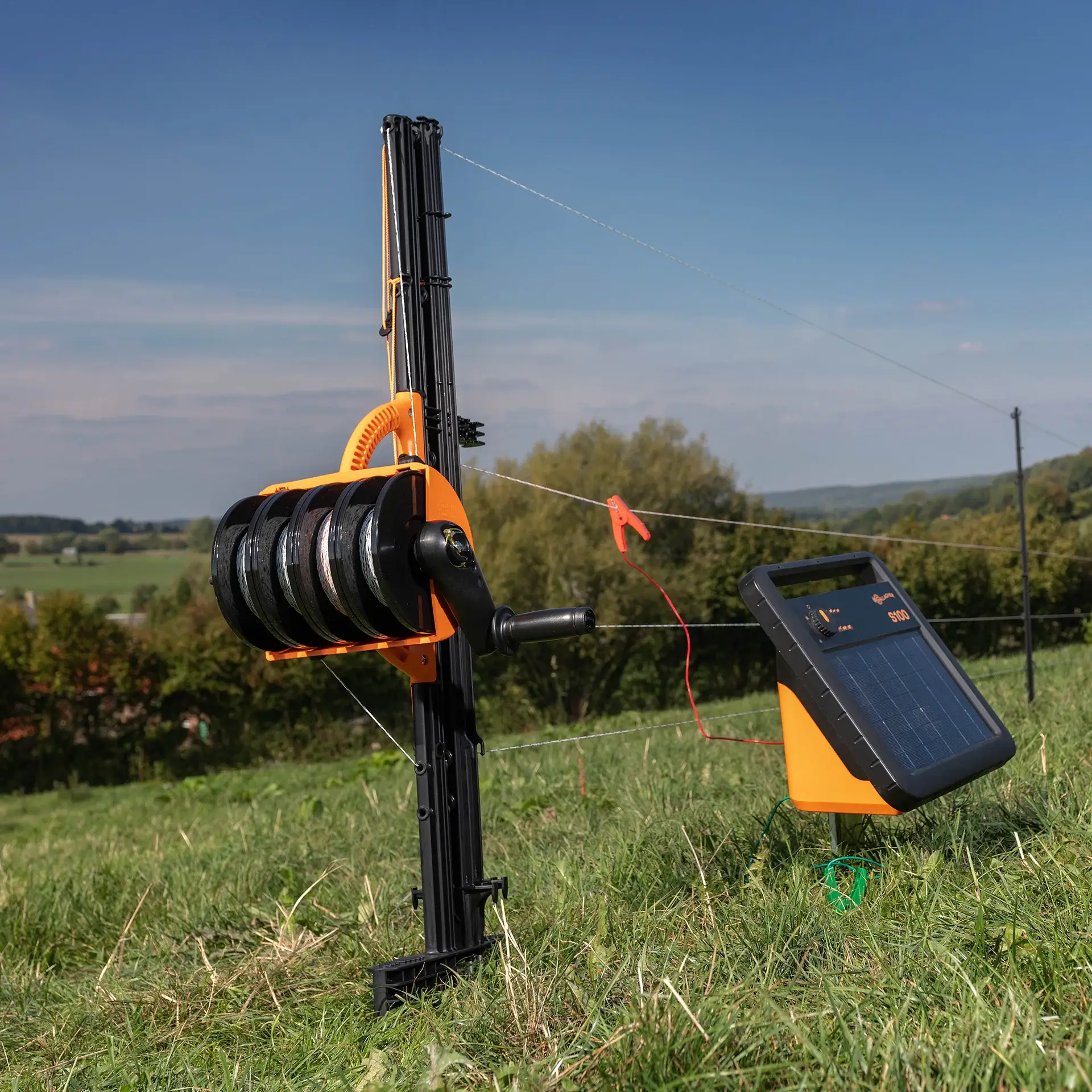 SmartFence Hub haspel met TurboLine draad 1,6 mm 102 m (3)