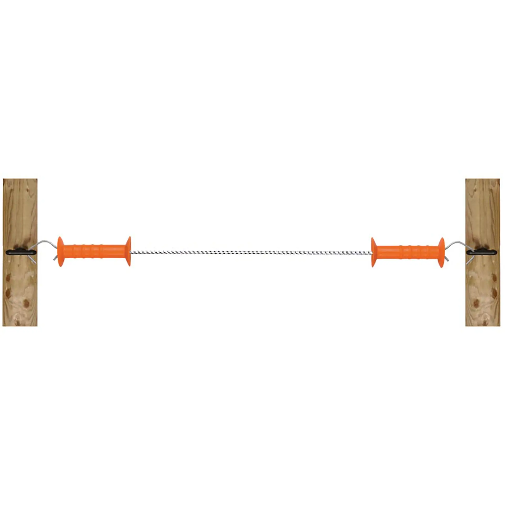 Hekset met elastisch touw, wit, 6,5/11 m (2)