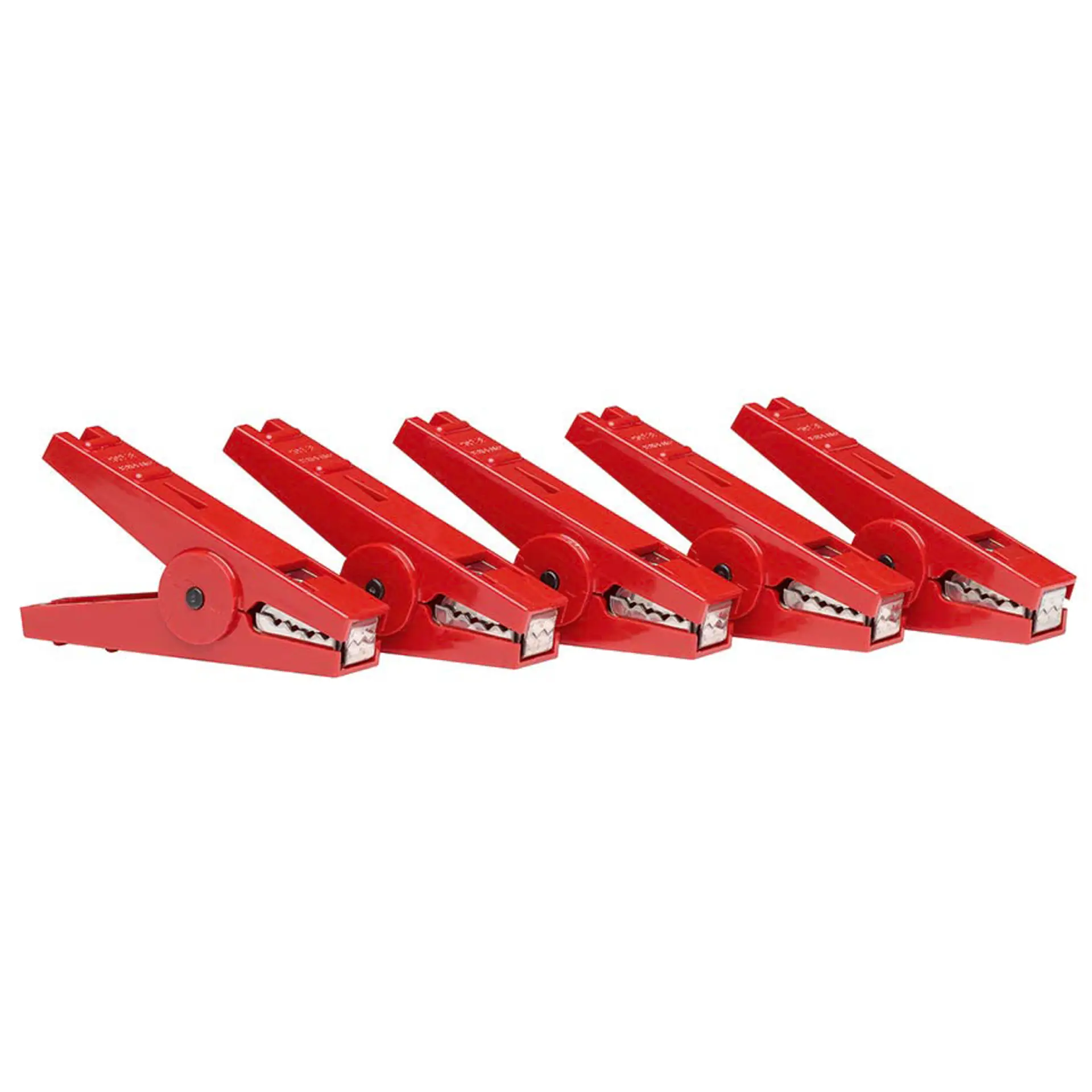 Krokodillenclip rood (5)