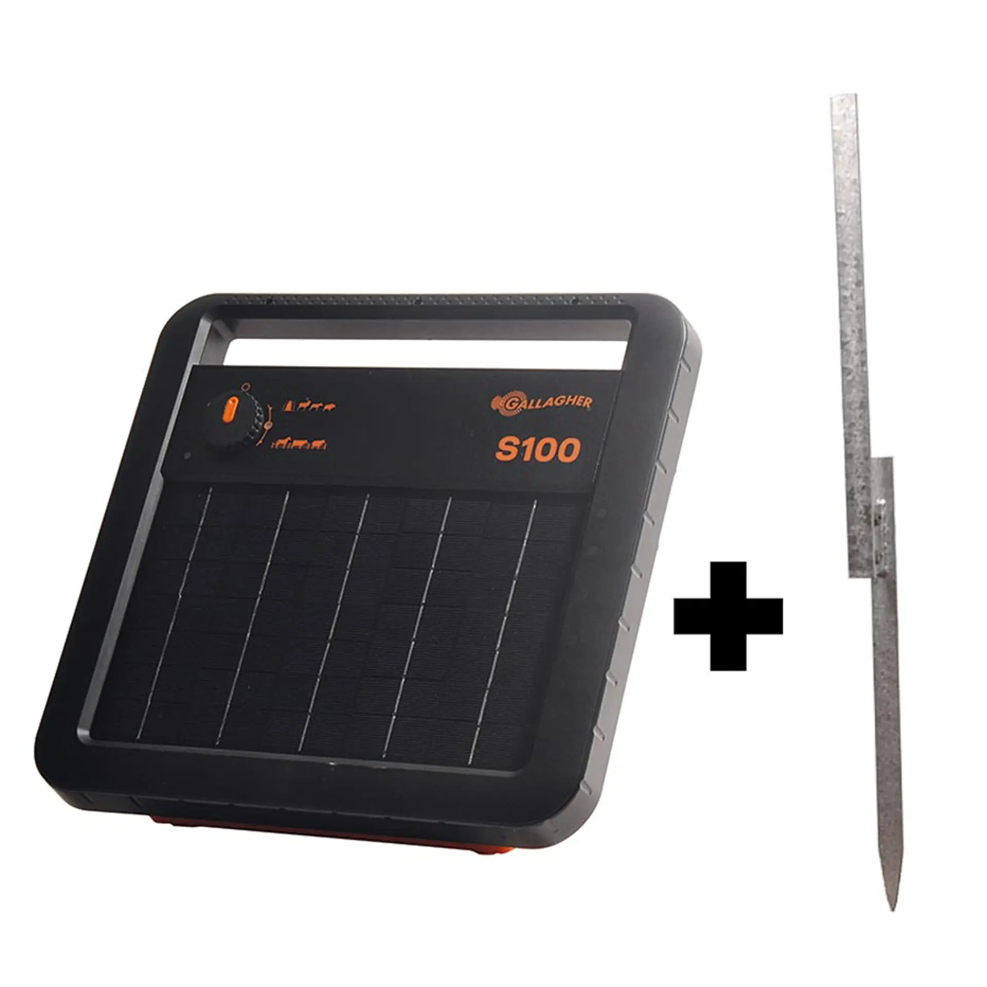 Solar Energizer S100 incl. batterij en vrijstaande standaard - 12V/1,0J