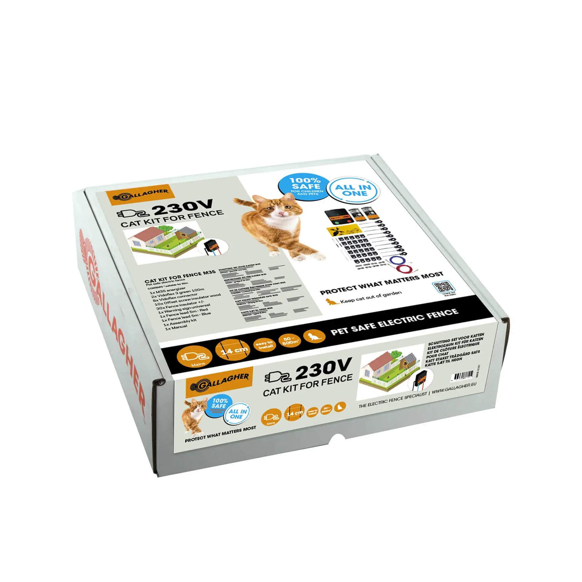 Kattenkit voor omheining M35 230V