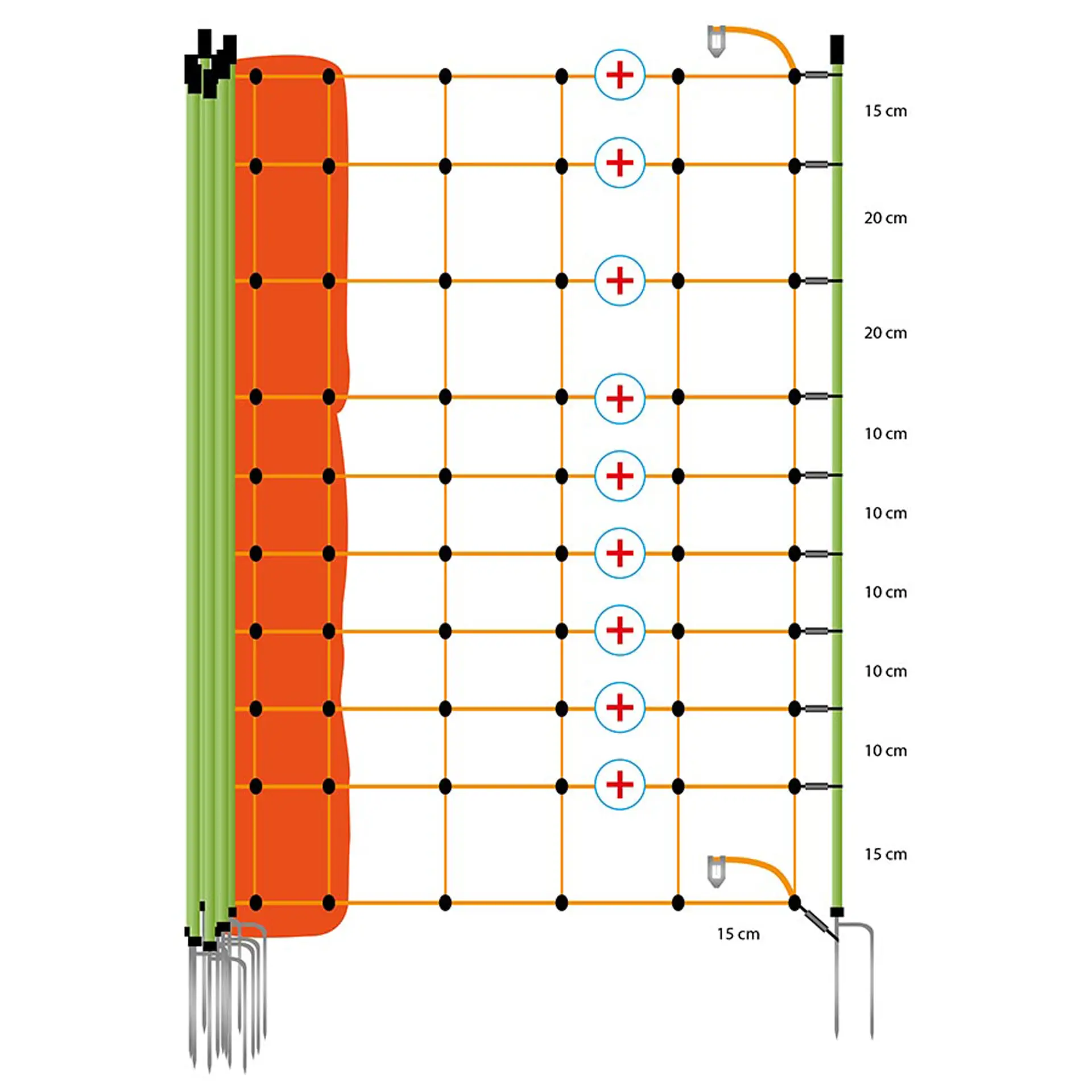 Wolf-net, Oranje 120/2W14/G-50m (2)
