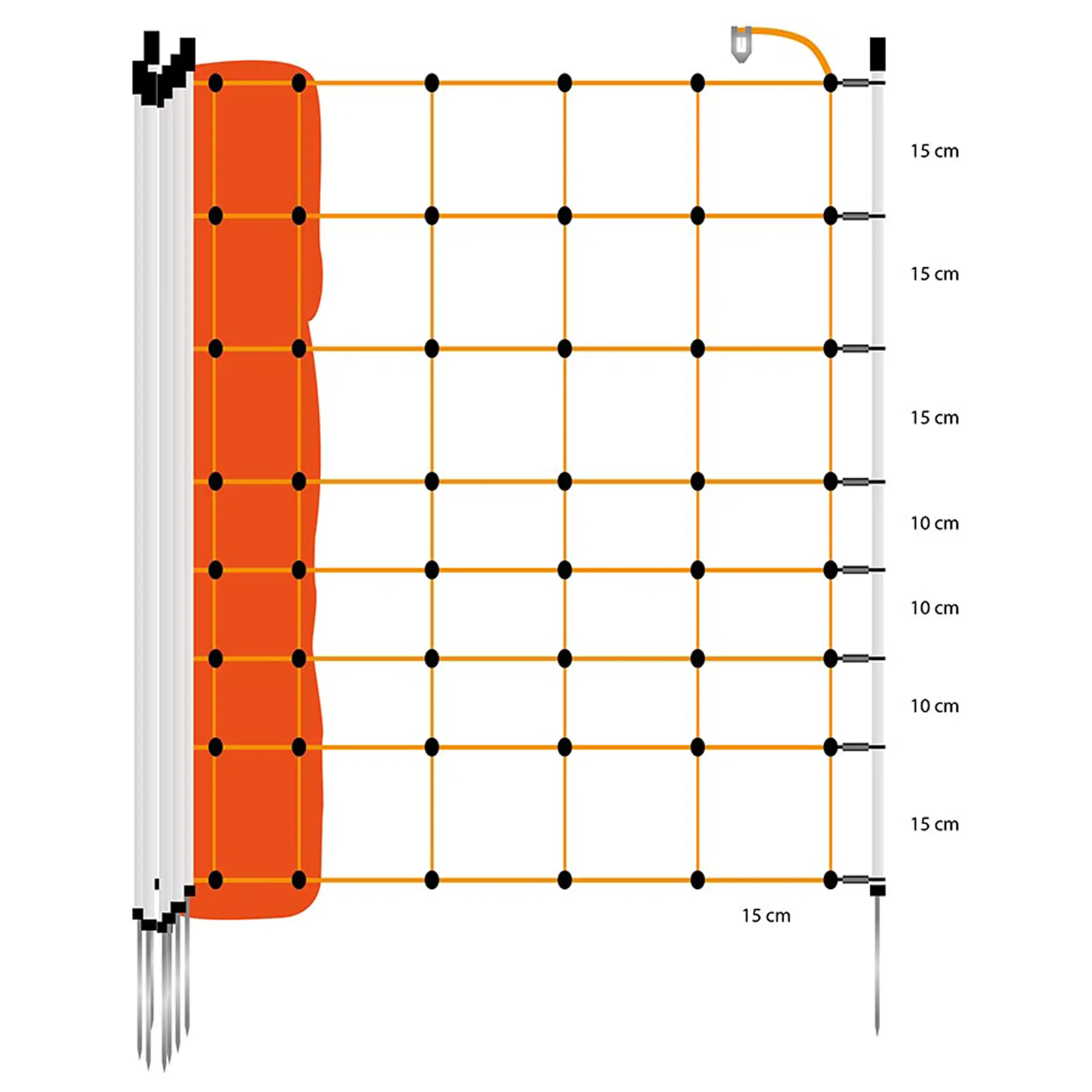 Schapennet, Oranje 90/1-14/W-50m (2)