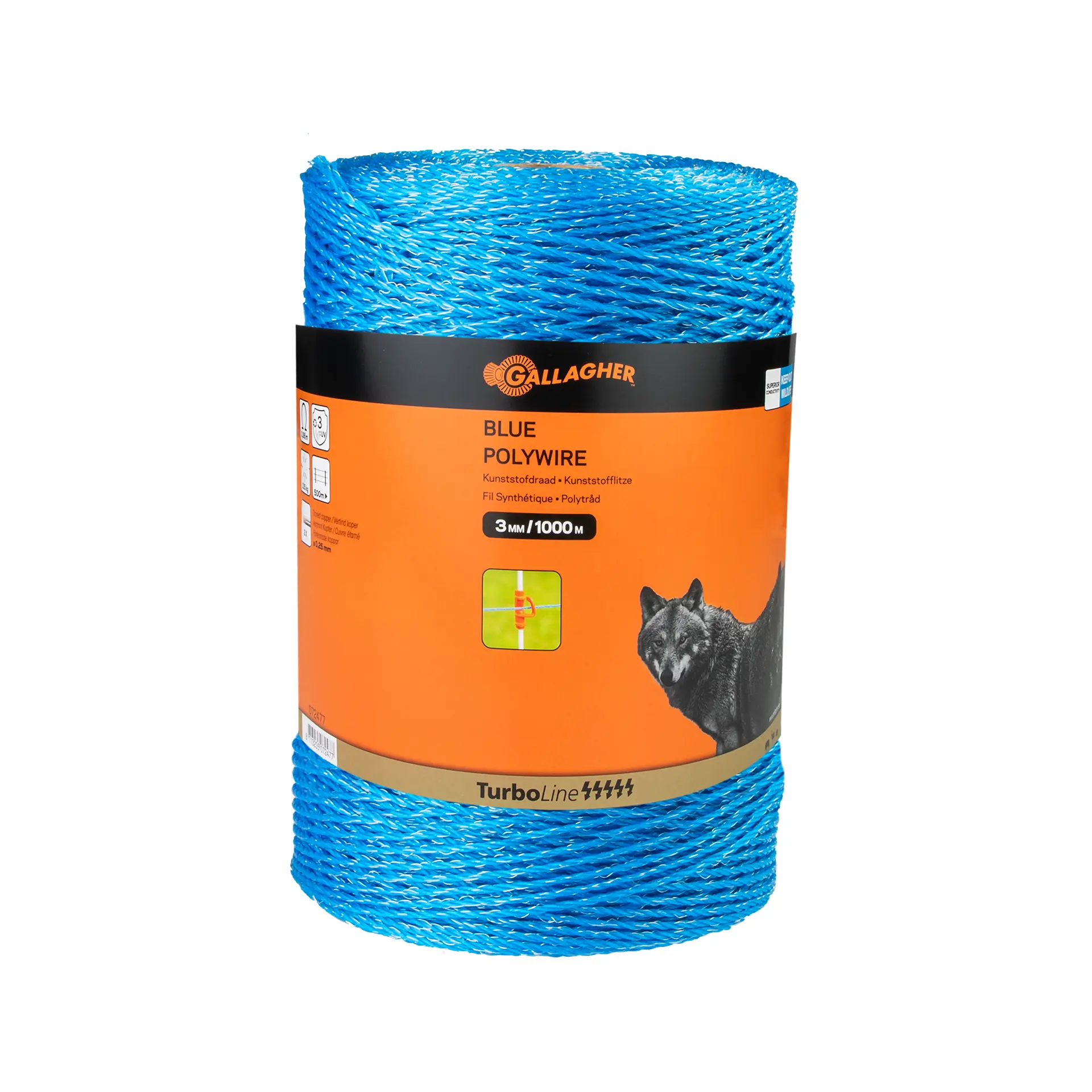 TurboLine blauwe polywire 1000m