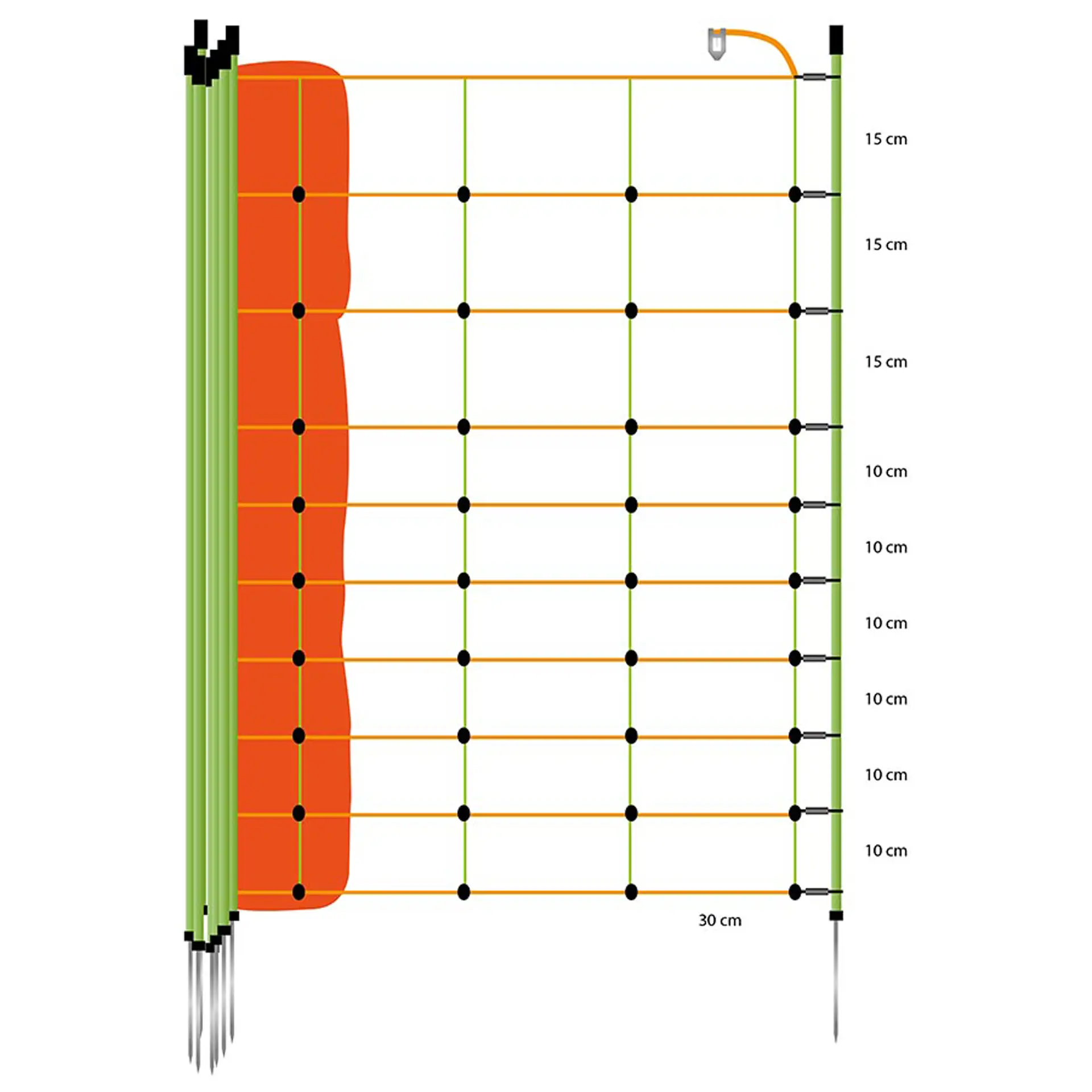 Goat Combo-net, Oranje 105/1W14/G-50m (2)