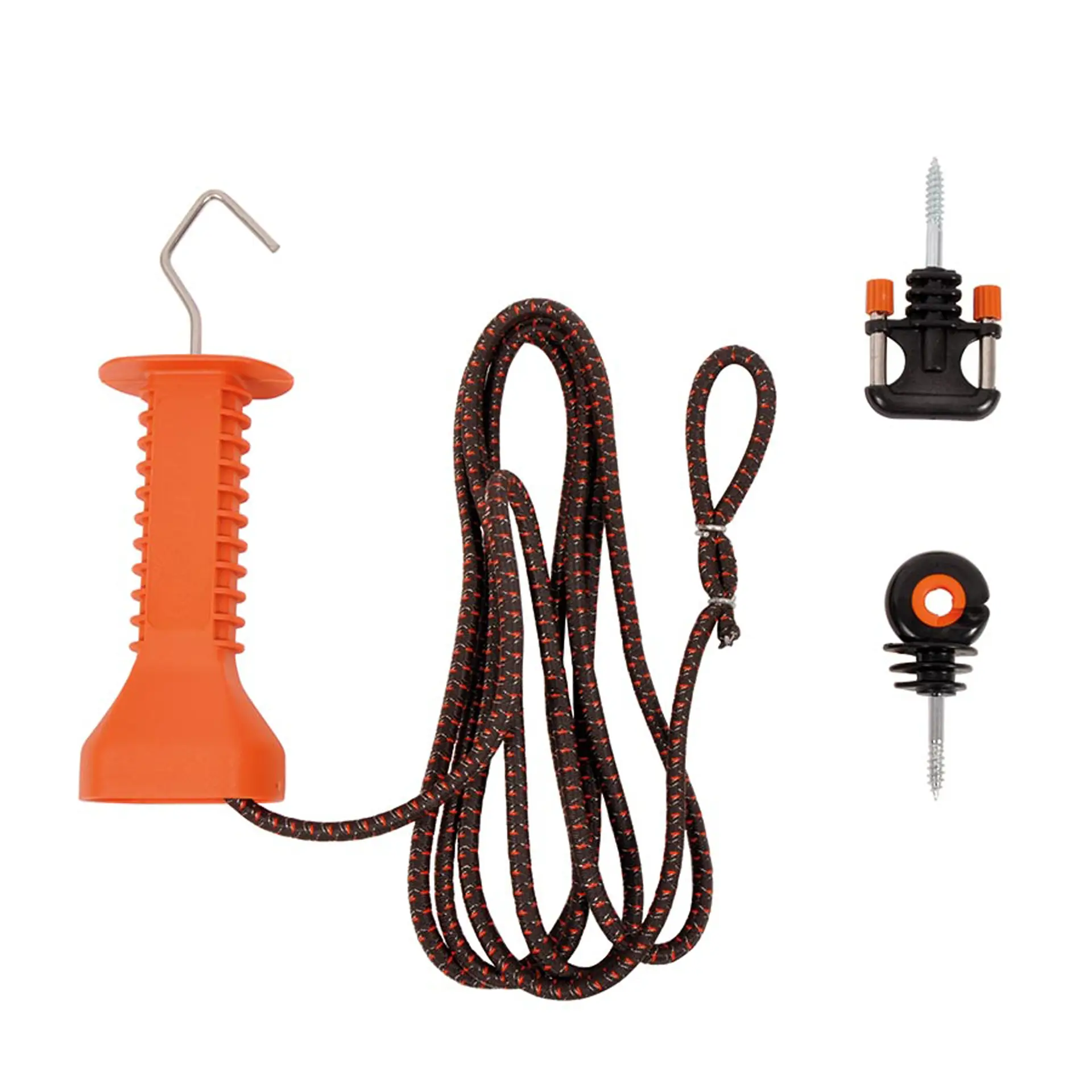 Elastisch touwpoortje set terra 3/6m