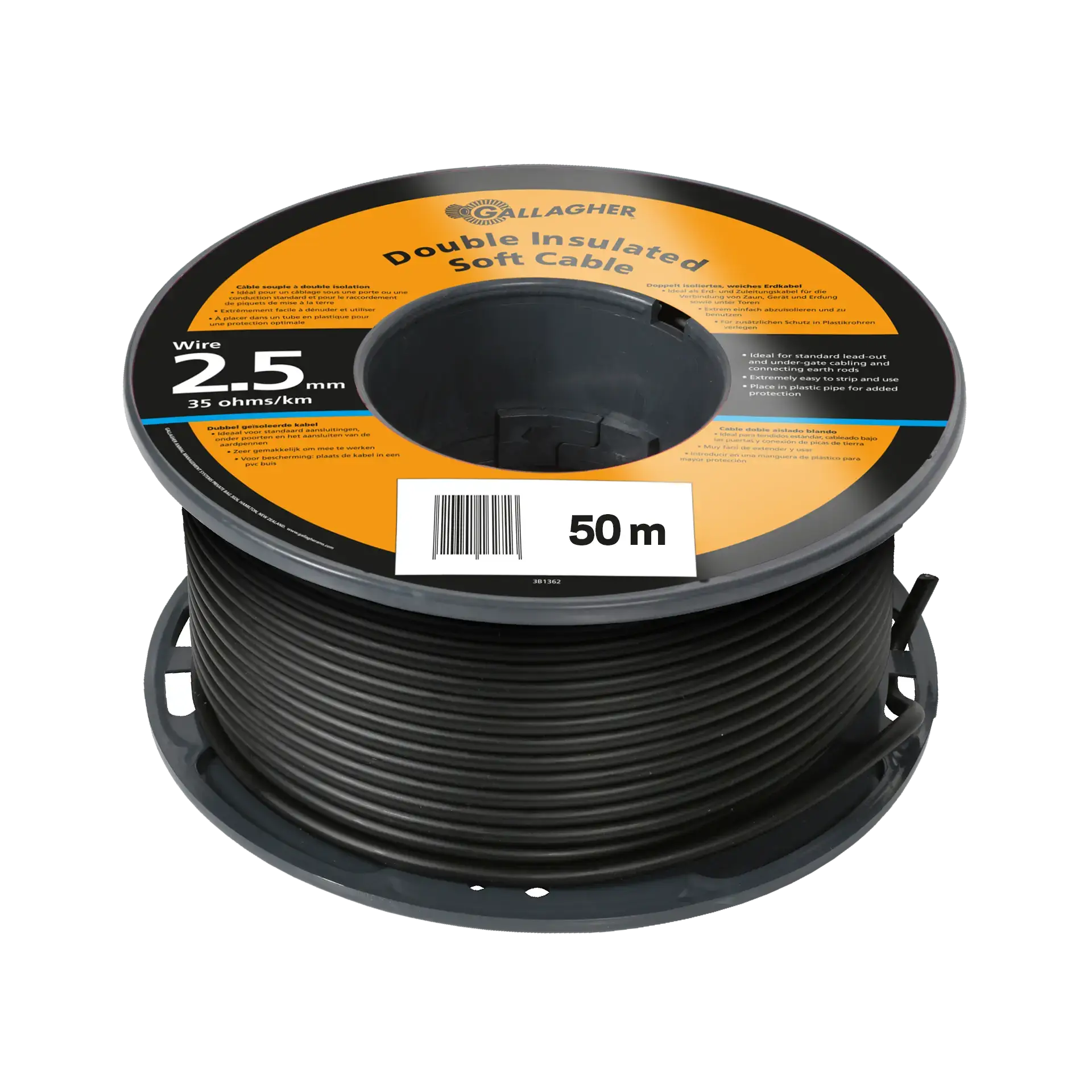 Aansluitkabel 2,5 mm 50 m 35 Ohm/km