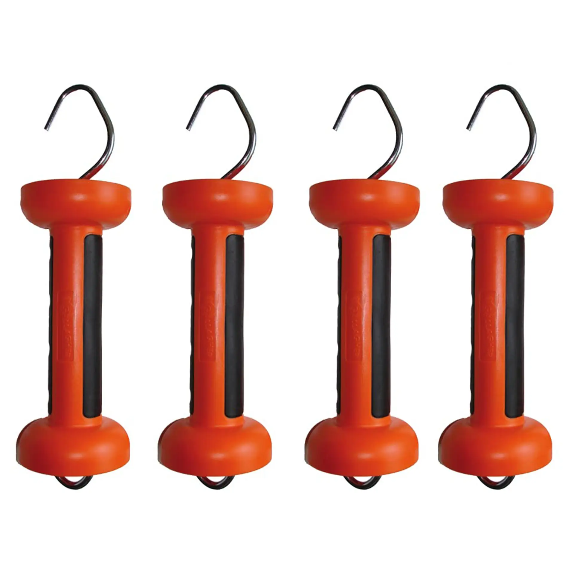 Zachte, oranje poortgreep voor touw/draad (inox) (4)