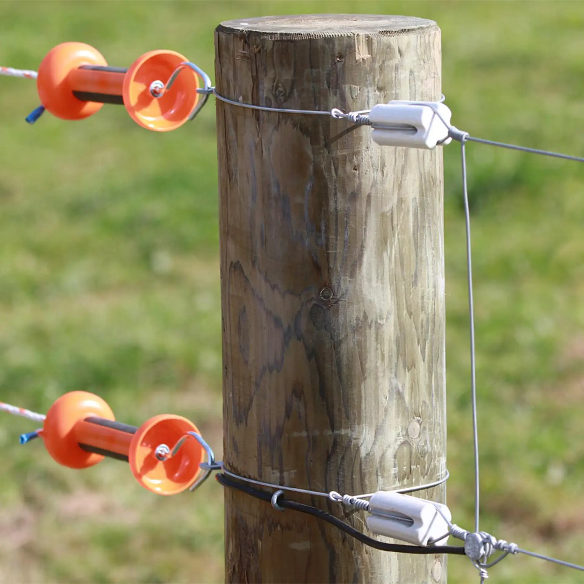 Zachte, oranje poortgreep voor touw/draad (inox) (4) (3)