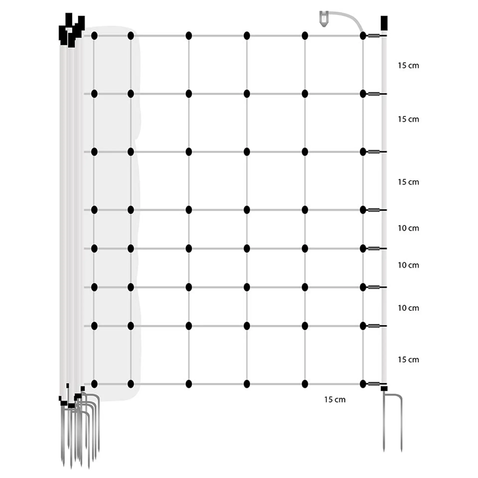 Schapen Turbo-net, wit 90/2-14/W-50m (3)