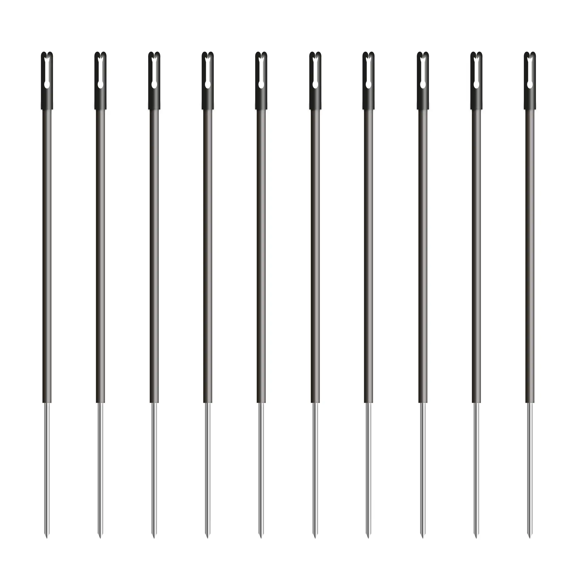 Kunststof paal zwart 13 mm 0,70 m (10) (2)