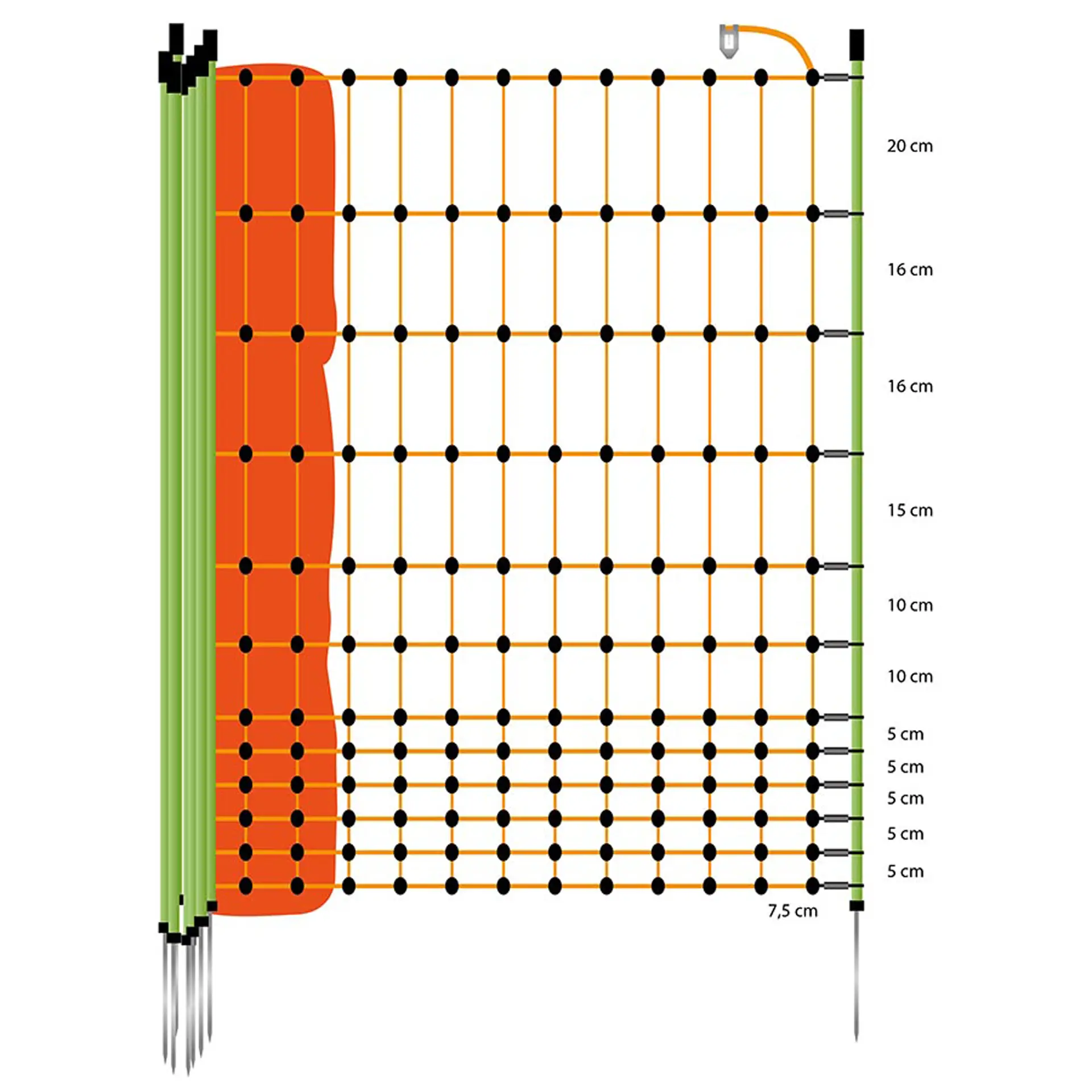 Pluimveenet, Oranje 112/1-15/G-50m (2)