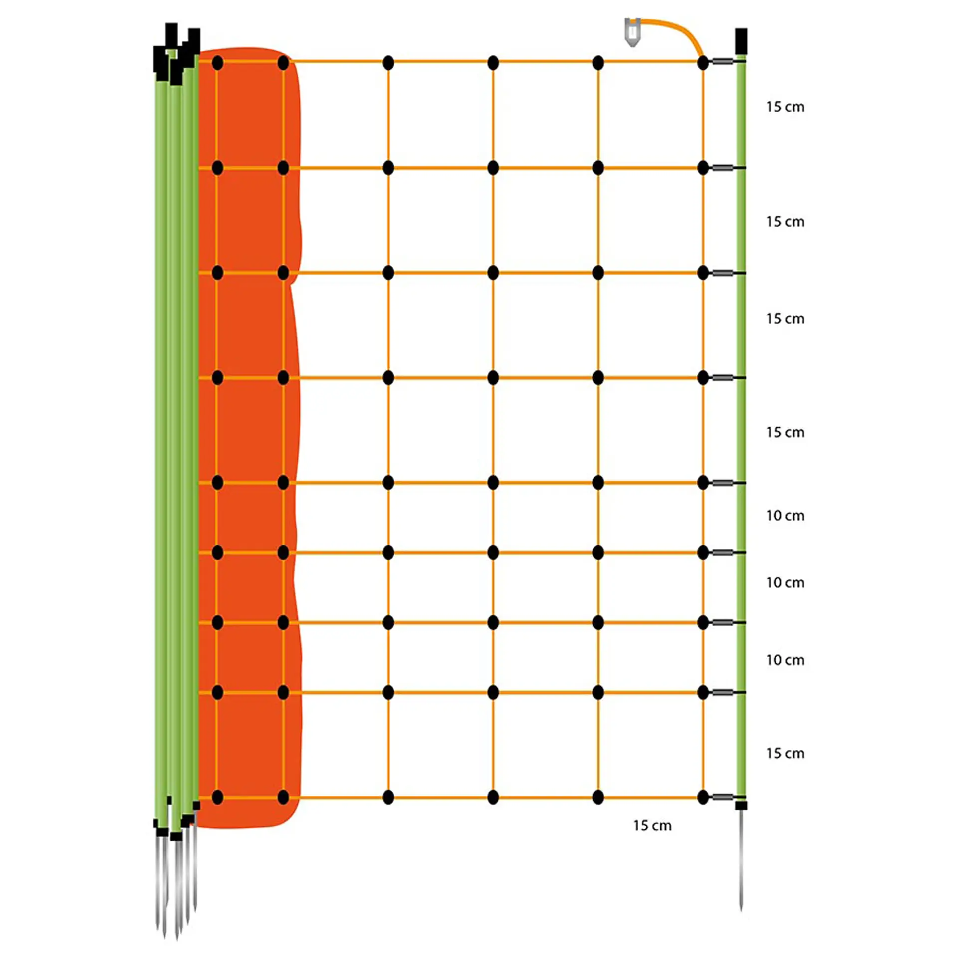 Geitennet, Oranje 105/1-14/G-50m (2)