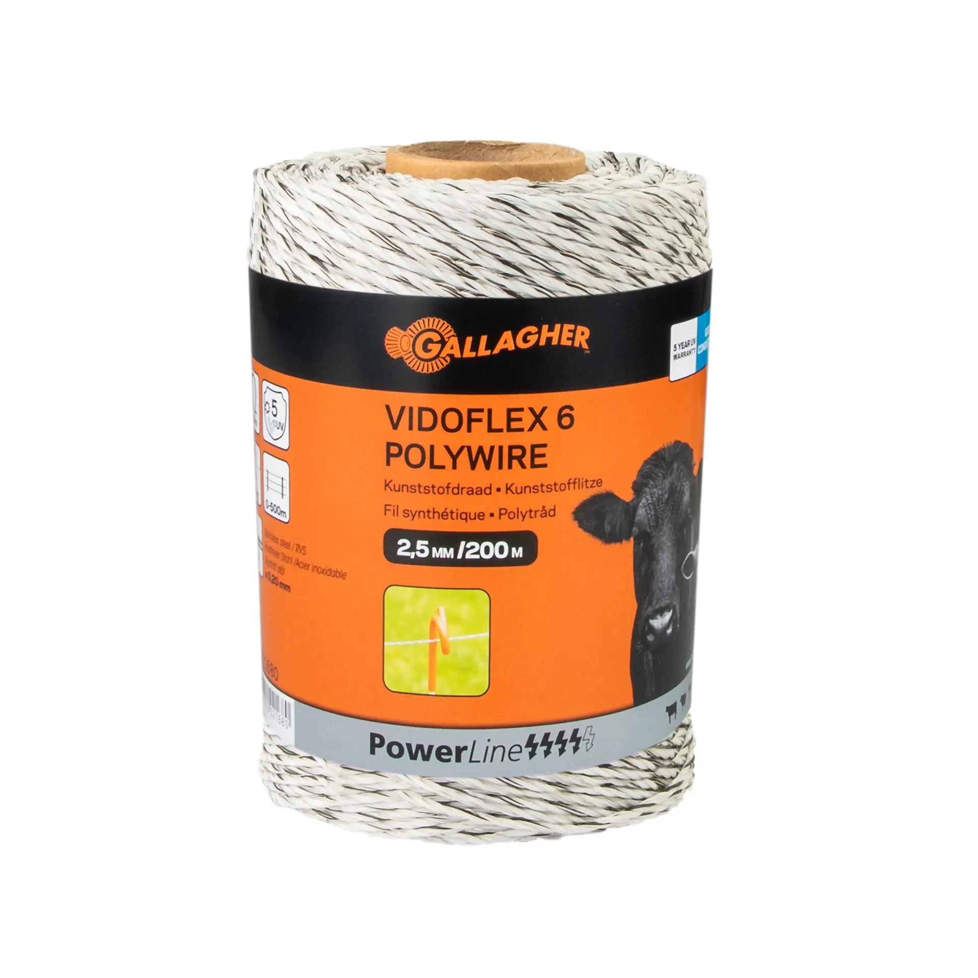 Vidoflex 6 PowerLine Wit 200m