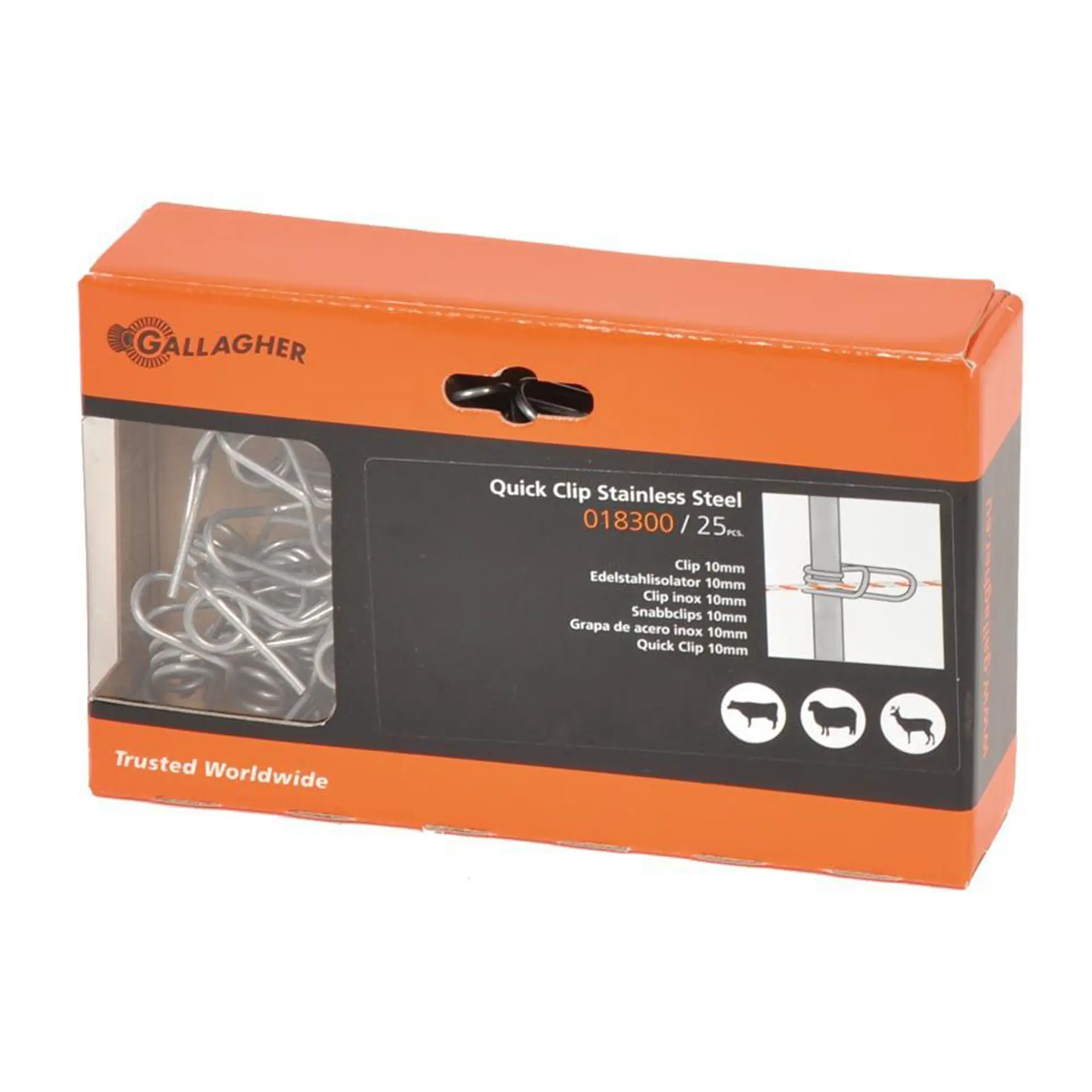 Snelklem voor glasvezelpaal 10 mm (25) (3)