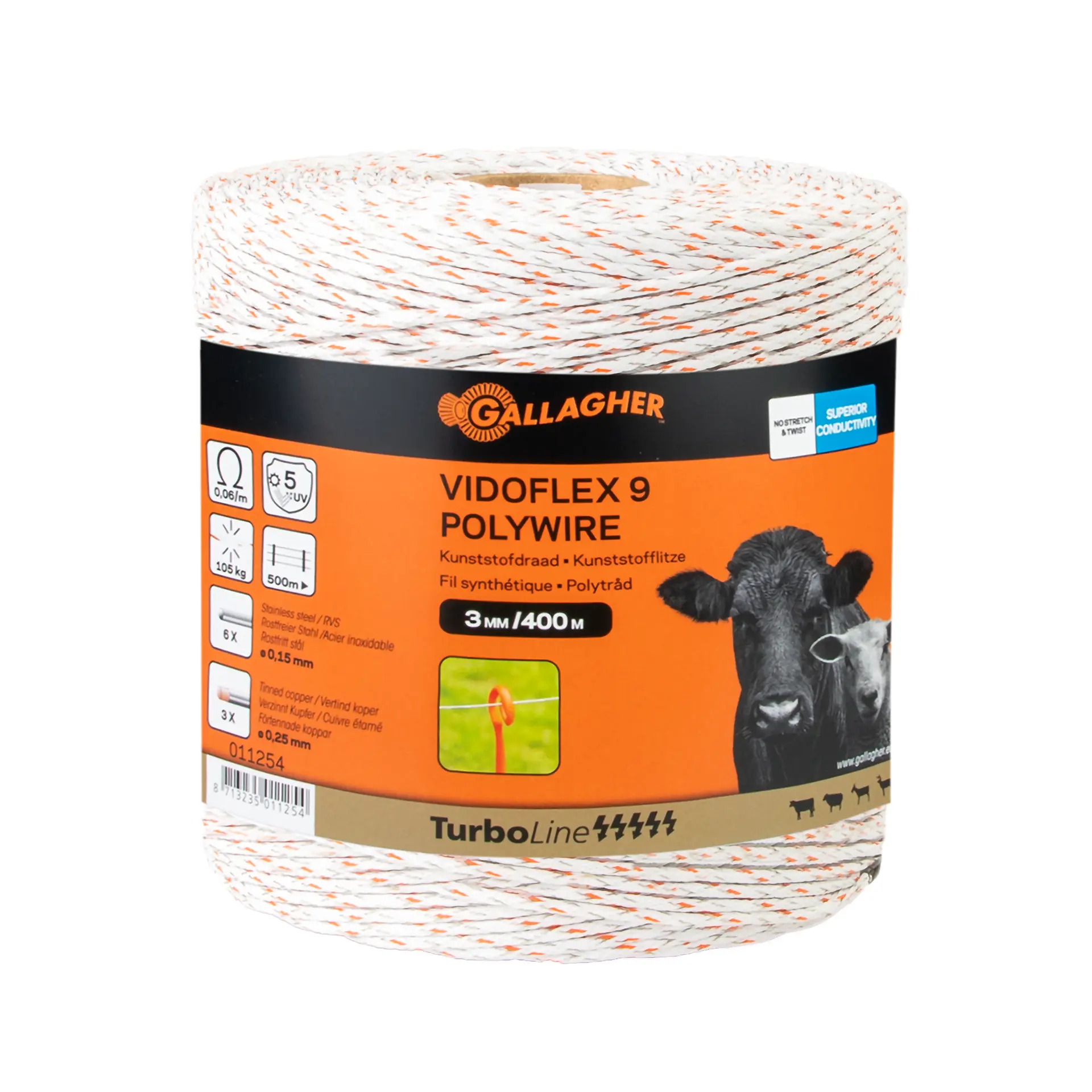 Vidoflex 9 TurboLine Wit 400m
