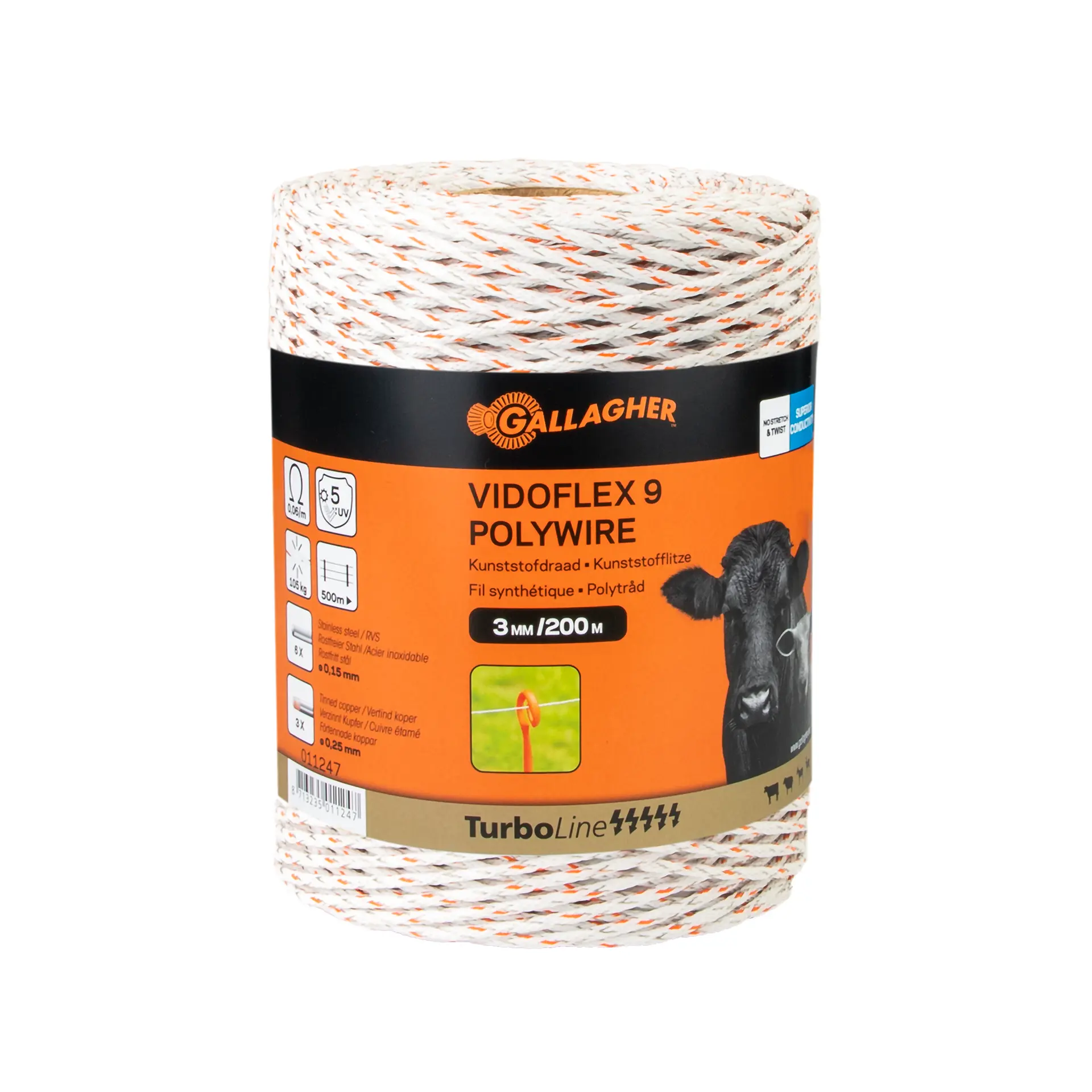 Vidoflex 9 TurboLine Wit 200m