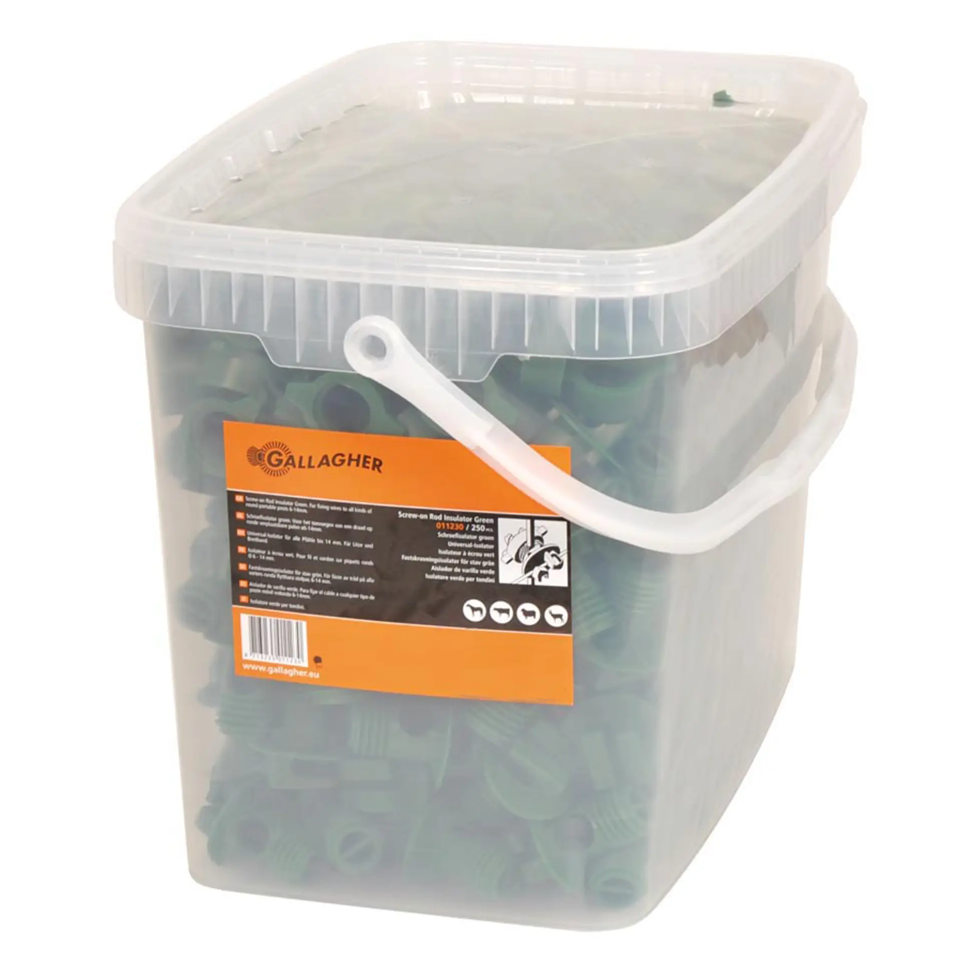 Schroefbare stangisolator groen 8,5/13 mm (250) (3)