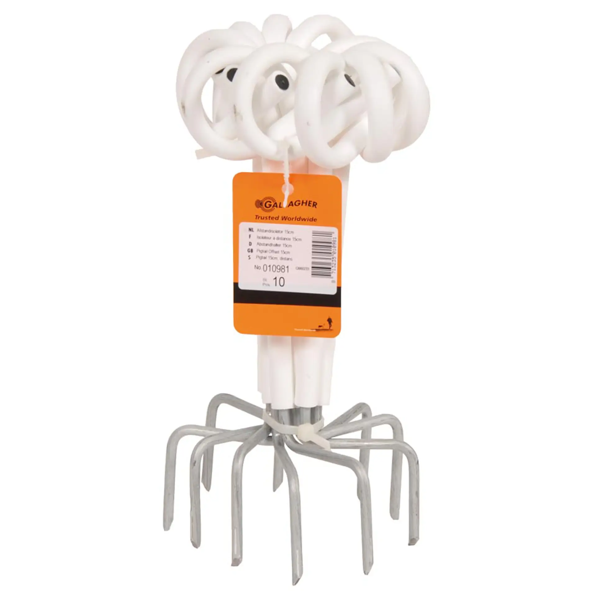 Offset pigtail-isolator 17,5 cm wit (10) (5)