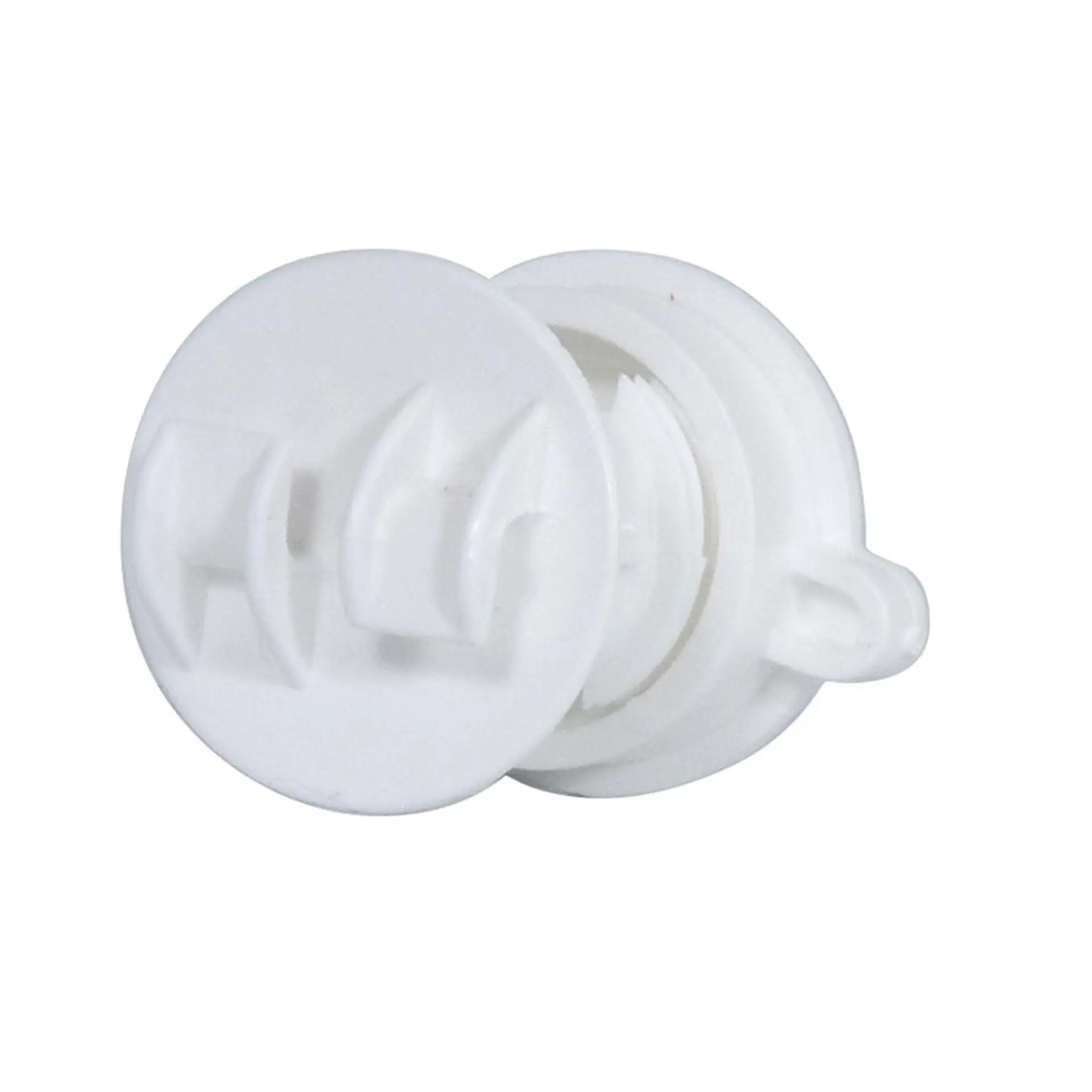 Schroefbare stangisolator wit 6/14mm (10) (2)