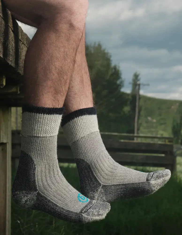 Merino werksokken - Grijs S-M (2)