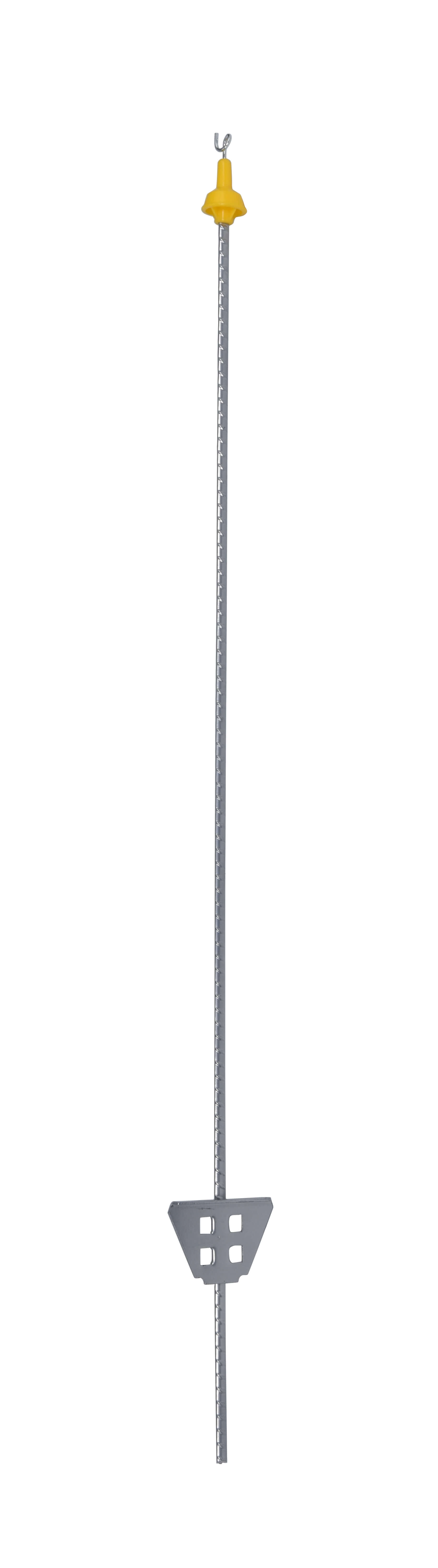 Veerstalen paal 1,05 m, met gele pigtail-isolator (25) (3)